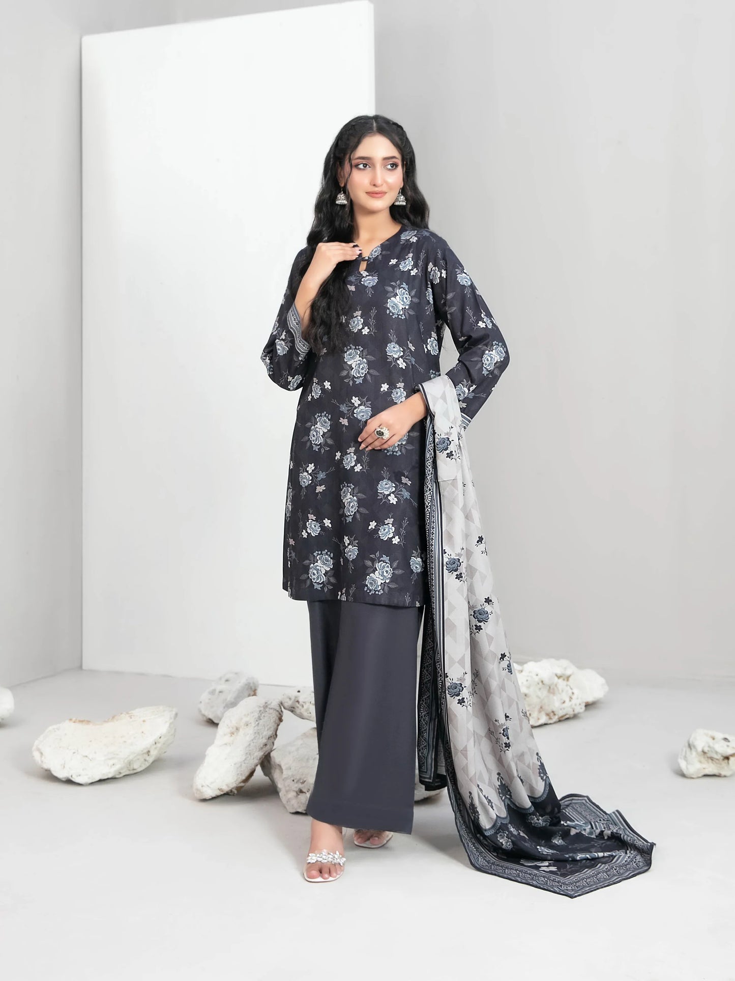 Nyha by Tawakkal Fabrics Digital Print Staple Unstitched 3Pc Suit D-4768