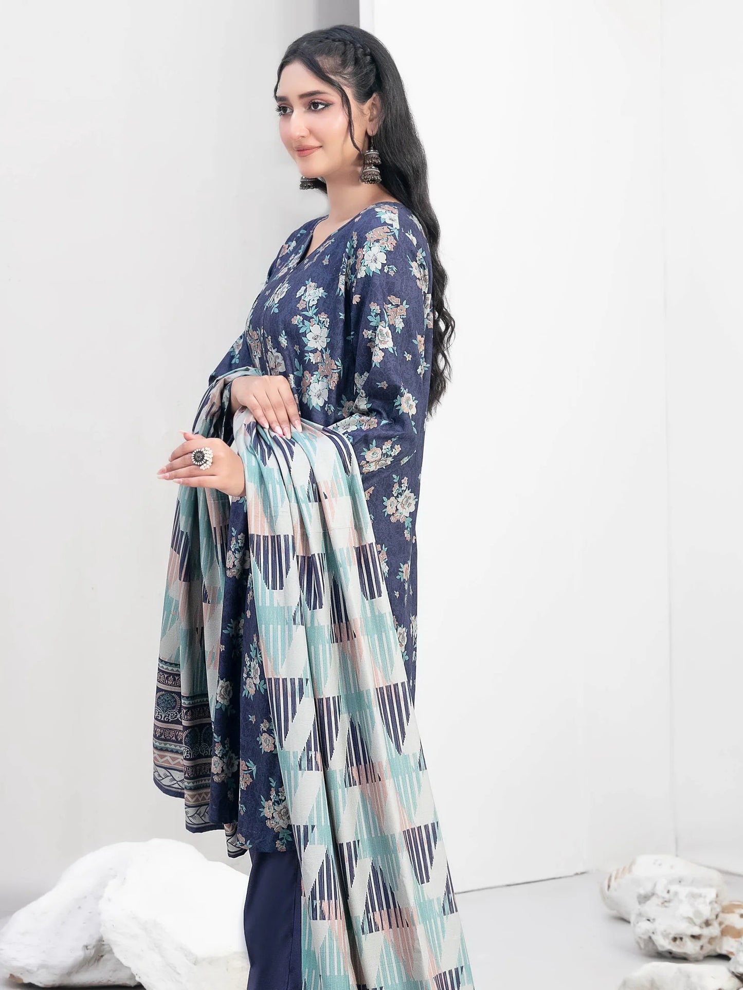 Nyha by Tawakkal Fabrics Digital Print Staple Unstitched 3Pc Suit D-4763