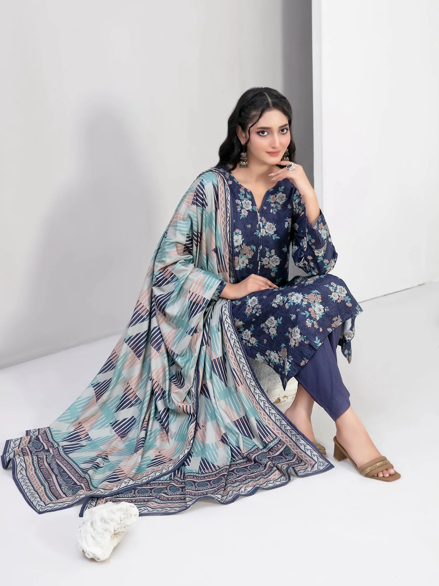 Nyha by Tawakkal Fabrics Digital Print Staple Unstitched 3Pc Suit D-4763