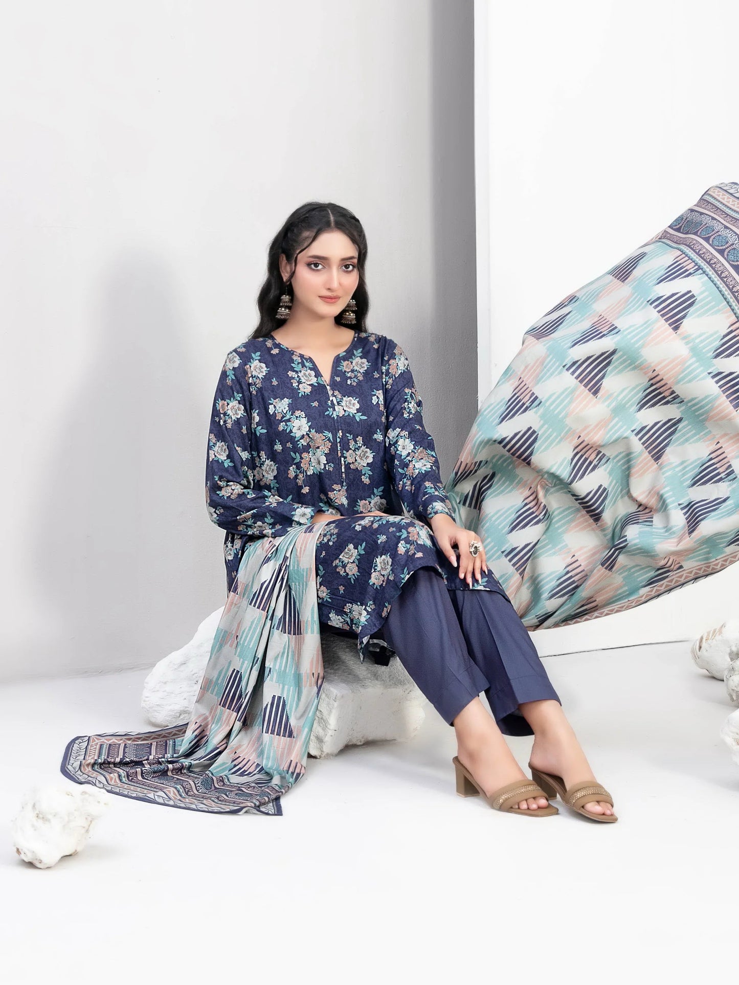 Nyha by Tawakkal Fabrics Digital Print Staple Unstitched 3Pc Suit D-4763