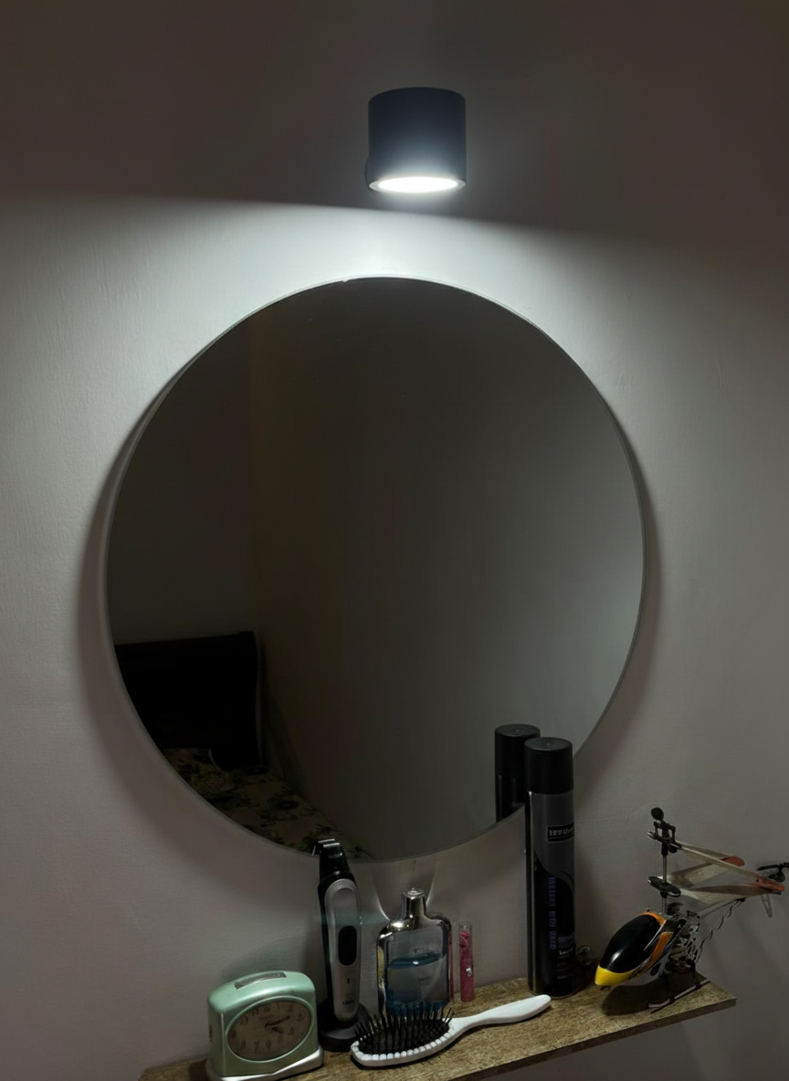 LED Wall Light, Wall Lamp with 360°Rotate Magnetic Wall Lights for Living Room, Bedroom, Reading( White Light).