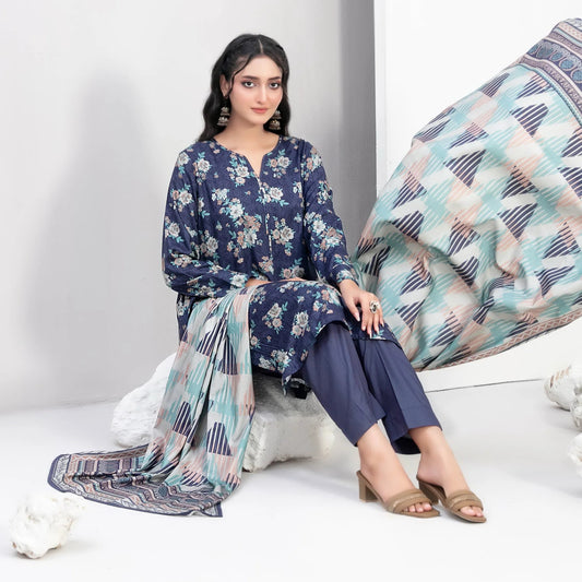Nyha by Tawakkal Fabrics Digital Print Staple Unstitched 3Pc Suit D-4763